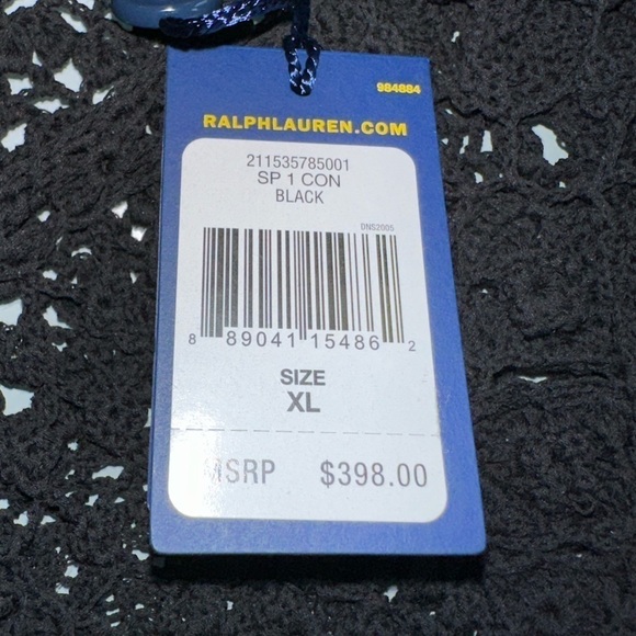 NWT Polo Ralph Lauren Open Knit Short Sleeve Top XLarge - Picture 4 of 7